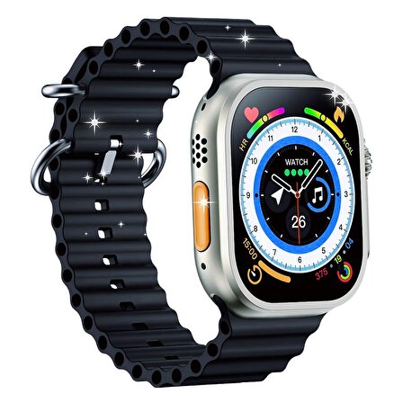 İntermax Smartwatch Gs8+ Plus Watch 8 Ultra Gps/nfc/siri Destekli 2.05 Ekran Akıllı Saat