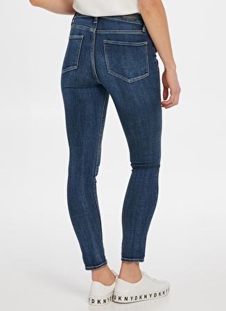 Dkny Yüksek Bel Standart İndigo Kadın Denim Pantolon E0RK0602