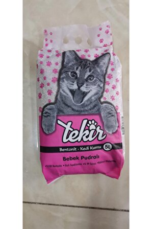 Bebek Pudralı Topaklaşan Kedi Kumu 5l