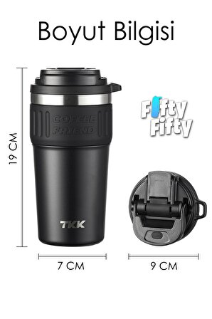 TKK 630 ML Özel Seri Çelik Mug Kahve Bardağı Pipetli/Rahat İçim 6 Saat Sıcak/12 Saat Soğuk Termos -2023 630ML
