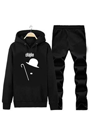 CHAPLIN ŞARLO UNISEX HOODIE DESIGN EŞOFMAN TAKIMI