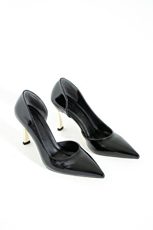 Siyah Stiletto, Siyah Topuklu Ayakkabı, İnce Topuklu Ayakkabı, Kadın Ayakkabısı
