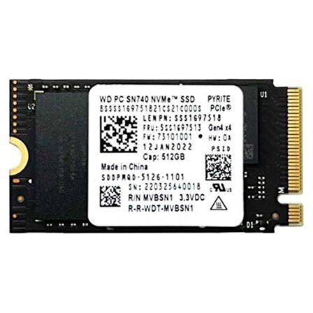 WD SN740 512GB M.2 2230 NVMe SSD