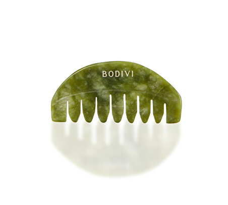 Yeşim Taşı Doğal Masaj Tarağı Green Jade Massage Comb