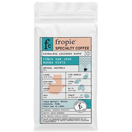 Fropie Orta İçim Guetamala Filtre Kahve 250 gr