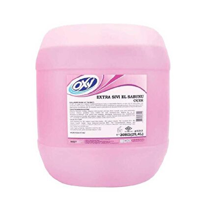  Oxy Extra Parfümlü Yüzey Temizleyici Pembe Çiçek 30kg
