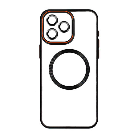 iPhone 15 Pro Max İbiza Kılıf MagSafe Özellikli Kamera Korumalı ve Hoparlör Toz Korumalı Standlı Kılıf