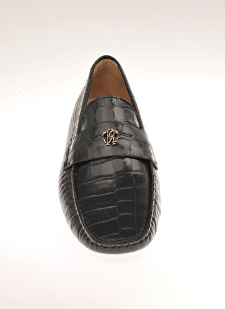 Roberto Cavalli Deri Siyah Erkek Günlük Ayakkabı 18755
