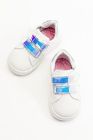 Mnpc Kız Çocuk Beyaz İlk Adım Günlük Ayakkabı