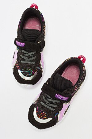 Mnpc Kız Çocuk Siyah Hakiki Deri Anatomik Günlük Ayakkabı
