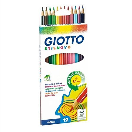 Giotto Stilnovo Kuru Boya Kalemi Askılı Paket 12'Li 256500