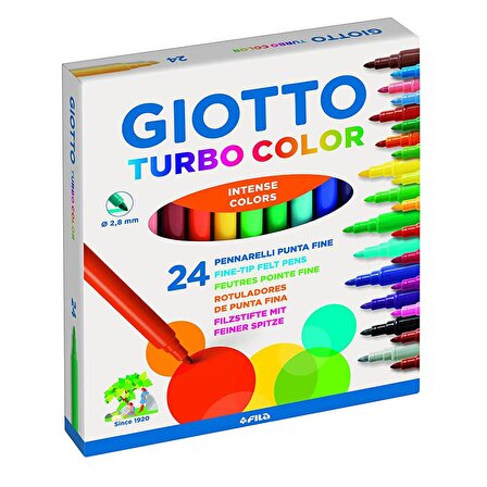 Giotto Turbo Color Keçeli Kalem 24'Lü Kutu 417000