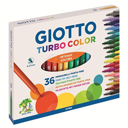 Giotto Turbo Color Keçeli Kalem 36'Lı Kutu 418000