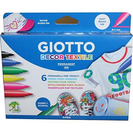 Giotto Decor Textile Kumaş Boyası 6'lı 494800