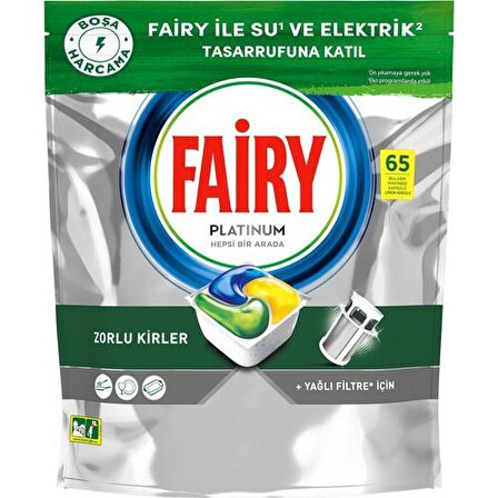 Fairy Platınum Bulaşık Makinesi Tableti 65'li 