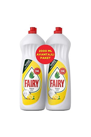 Fairy Bulaşık Deterjanı 1000 ml Limon x 2 Adet