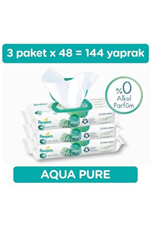 Prima Aqua Pure Islak Havlu Mendil 3Lü 144 Yaprak