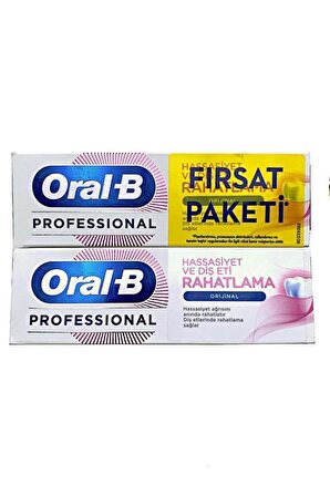 Oral-B Professional Orijinal Hassasiyet Ve Diş Eti Rahatlama Diş Macunu 75 ml x 2 