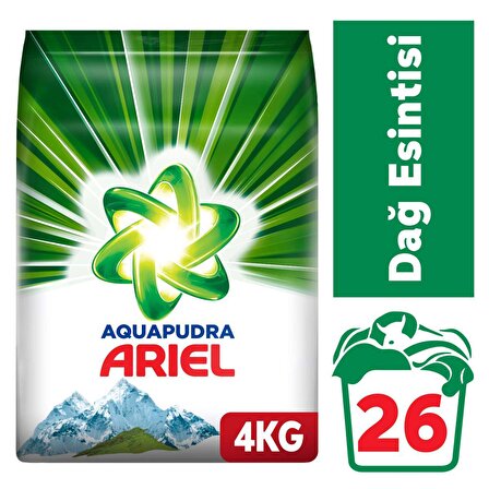 Ariel Dağ Esintisi Beyazlar İçin Toz Çamaşır Deterjanı 4 kg