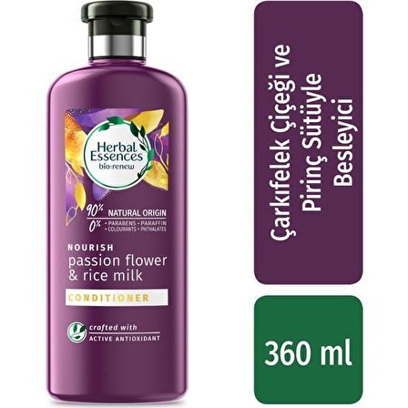 Herbal Essences Bio:Renew Çarkıfelek Çiçeği ve Pirinç Sütü Besleyici Saç Bakım Kremi 275 Ml