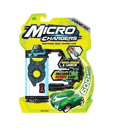 Micro Chargers Çarpışma Yarış Arabaları Pisti ve Micro-Jet Araba Fırlatıcı