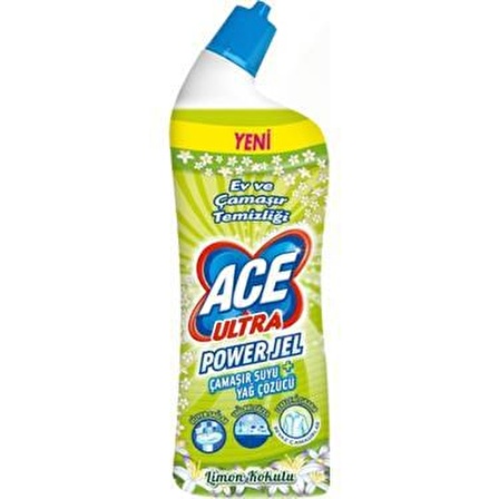 Ace Ultra Power Limon Normal Jel Çamaşır Suyu 750 gr