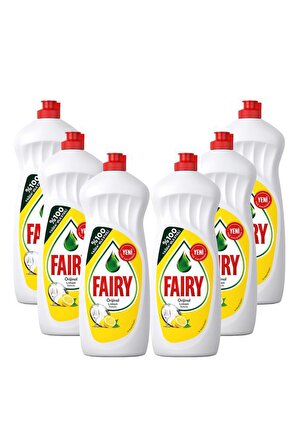 Fairy Limonlu Sıvı Elde Yıkama Deterjanı 6 x 650 ml 
