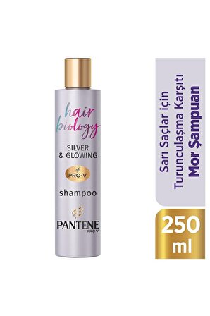 Pantene Hair Biology Tüm Saçlar İçin Renk Koruyucu Mor Şampuan 250 ml