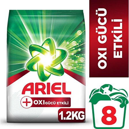 Ariel Oxi Beyazlar İçin Toz Çamaşır Deterjanı 1.2 kg 8 Yıkama
