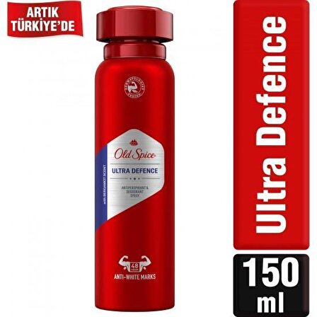 Old Spice Ultra Defence Antiperspirant Ter Önleyici Leke Yapmayan Sprey Deodorant 150 ml