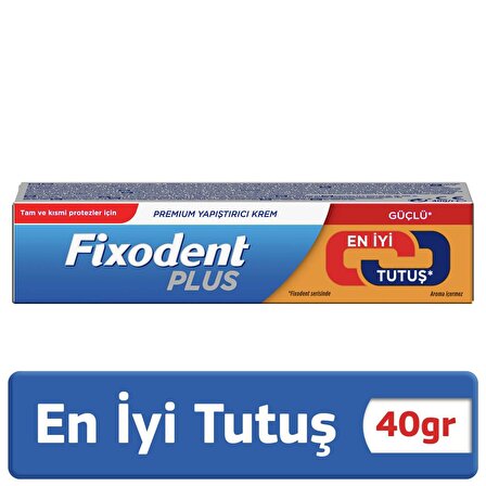 Fixodent Plus En İyi Tutuş Diş Protez Yapıştırıcı Krem 40 gr