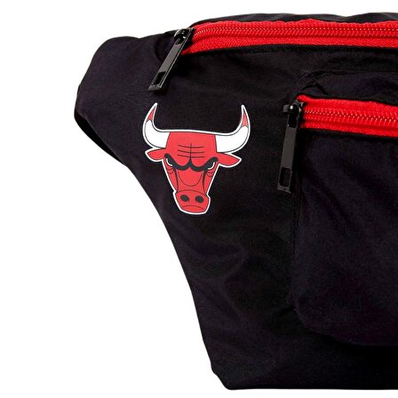 Gen-Of Unisex Bel Ve Omuz Çantası Chicago Bulls Siyah