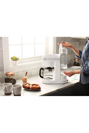 Kitchen Aid Classic 5KCM1208EWH Solo Beyaz Filtre Kahve Makinesi