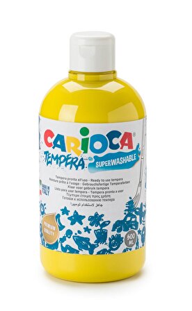 Carioca Tempera Suluboya Süper Yikanabilir Sarı 500 Ml.