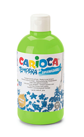 Carioca Tempera Boya (Süper Yıkanabilir) 500ml - Neon Yeşil