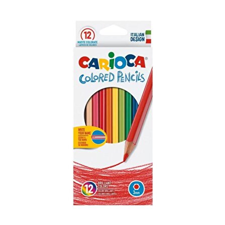 Carioca Pastel Renk Kuru Boya Kalem Çift Taraflı 12'li
