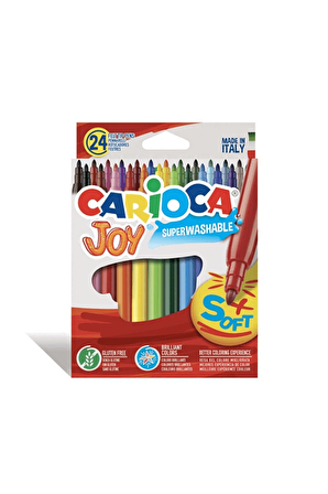 Carioca Joy Keçeli Boya Kalemi Yıkanabilir 24'lü