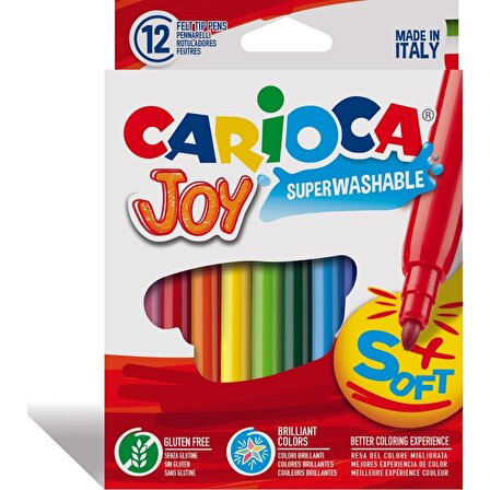 Carioca 40613 Joy Süper Yıkanabilir Keçeli Boya Kalemi 6'lı