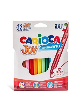 Carioca Joy Keçeli Boya Kalemi Yıkabanilir 12'li