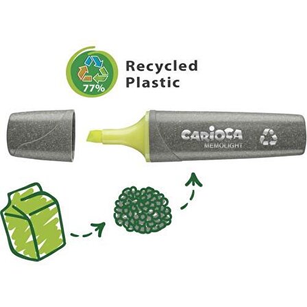 Carioca Eco Famıly Fosforlu İşaretleme Kalemi 4'lü 4 Renk