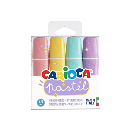 Carioca Pastel Renk İşaretleme Kalemi 4'Lü