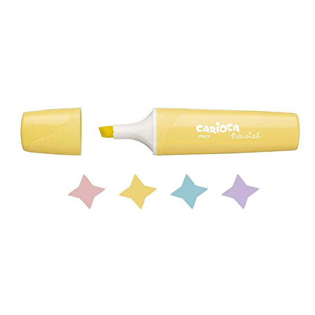Carioca Pastel Renk İşaretleme Kalemi 4'Lü