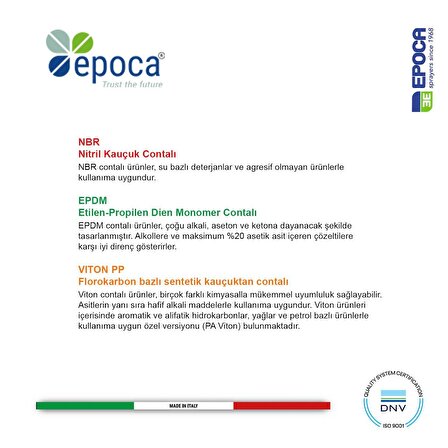 Epoca TYPE-A EPDM Contalı Sıvı ve Deterjan Püskürtme Pompası 1,86Lt.