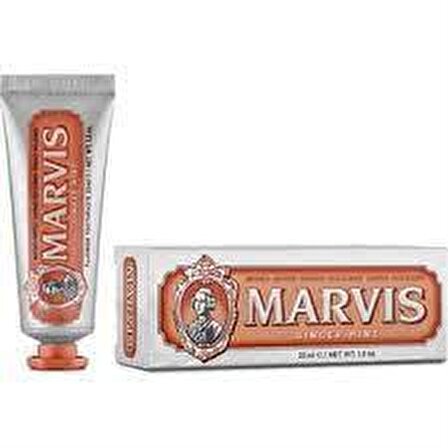 Marvis Ginger Mint Zencefil Aromalı Beyazlatma Doğal Diş Macunu 25 ml 