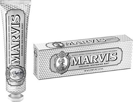 Marvis Smokers Whitening Mint Nane Aromalı Beyazlatma Doğal Diş Macunu 25 ml 