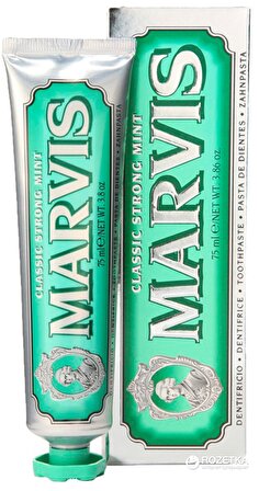 Marvis Classic Strong Mint Nane Aromalı Beyazlatma Doğal Diş Macunu 85 ml 