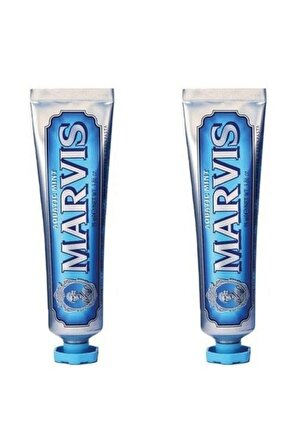 Marvis Aquatic Mint Nane Aromalı Beyazlatma Doğal Diş Macunu 2x85 ml 