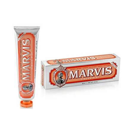 Marvis Ginger Mint Zencefil Aromalı Beyazlatma Doğal Diş Macunu 85 ml 
