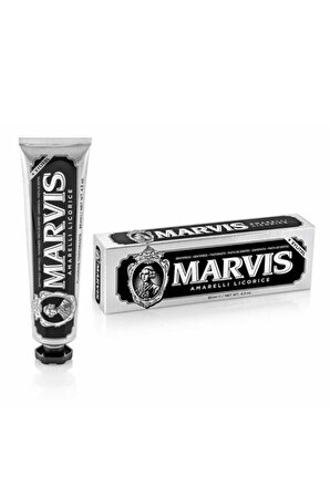 Marvis Amarelli Licorice Meyankökü Aromalı Beyazlatma Doğal Diş Macunu 85 ml 