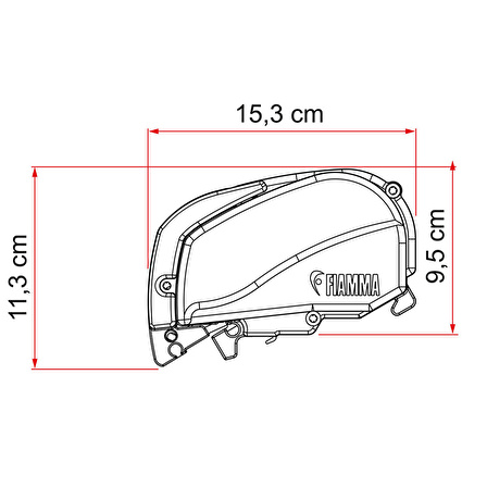 Fiamma F80s 4.50 x 2.50 Beyaz Çatı Tipi Tente